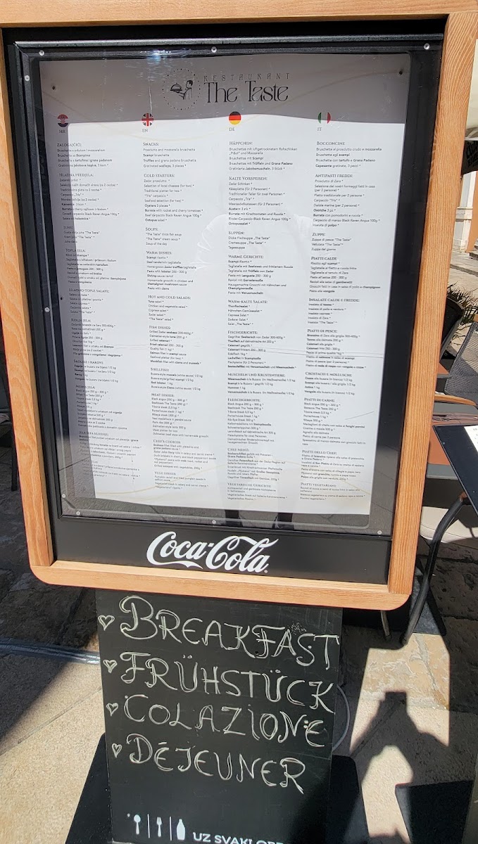 Menu Restaurant The Taste-10